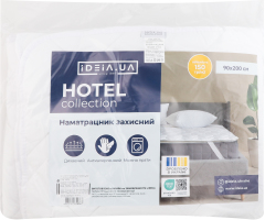 Наматрасник с резинками по углам белый 90х200см №233378 Classic Hotel collection Ideia 1шт