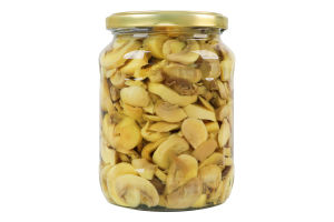 Шампиньоны резаные маринованные стерилизованные с сахаром и подсластителем Metro Chef с/б 680г