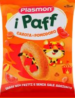 Снеки кукурузные для детей от 12мес с морковью и томатами Baby Puffs Plasmon м/у 15г