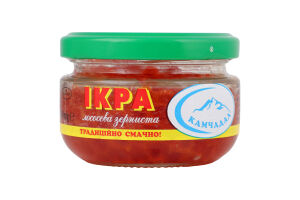 Икра лососевая зернистая соленая Камчадал с/б 90г