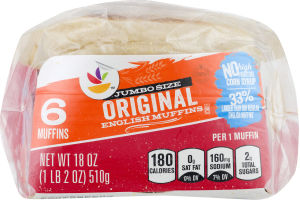 Ahold English Muffins Jumbo - 6 CT