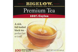 Bigelow Premium Tea Bags 100% Ceylon - 100 CT