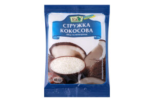 Стружка кокосова біла та кольорова Еко м/у 40г