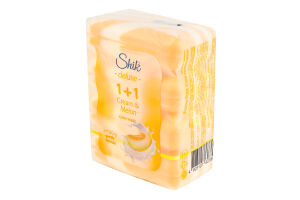 Крем-мыло туалетное Крем&Дыня 1+1 Deluxe Shik 4х90г