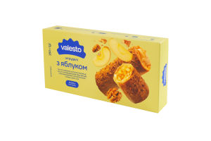 Штрудели замороженные из вытяжного теста филло с яблоком Valesto к/у 350г