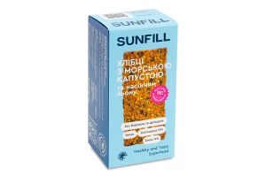Хлібці з морською капустою та насінням льону SunFill к/у 100г