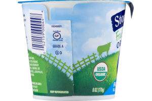 Stonyfield Organic Fruit on the Bottom Nonfat Yogurt Fat Free Blueberry