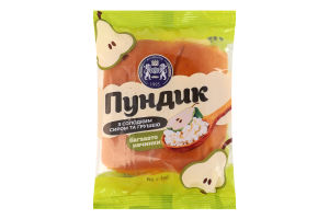 Булочка з солодким сиром та грушею Пундик Кулиничі м/у 85г