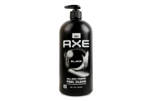 Гель для душа и шампунь 3в1 Black Axe 900мл