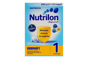 Суміш суха для дітей від 0 до 6міс Комфорт 1 Nutrilon к/у 600г