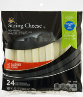 Ahold String Cheese Mozzarella Reduced Fat - 24 CT