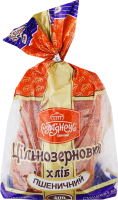 Хліб нарізний формовий Цільнозерновий пшеничний Рум'янець м/у 400г