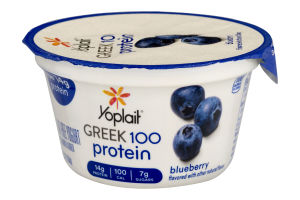 Yoplait Greek 100 Protein Fat Free Yogurt Blueberry