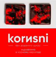 Журавлина у чорному шоколаді ТМ "korusni"