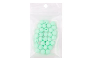 Намистини матові 8мм E35-м'ятний Ball-3FA002-D1