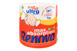 Рушники паперові Renova Ultra Power Gigaroll 3шари