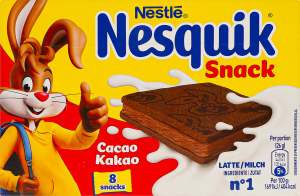 Пирожное бисквитное с молочной начинкой Nesquik к/у 8х26г