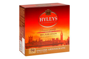 Чай чорний байховий цейлонський дрібний Англійський аристократичний Hyleys к/у 100х2г