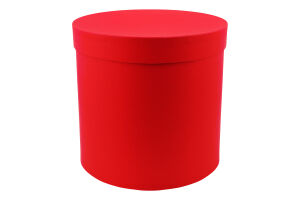 Коробка подарункова червона кругла 20*20см НК-29 Екстрафікс