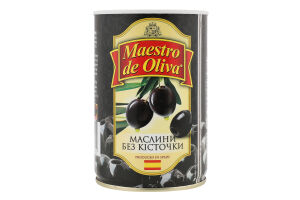 Маслины без косточки Maestro de Oliva ж/б 420г