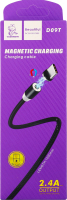 Кабель магнітний Type-C-USB чорний Denmen