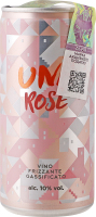 Вино 0.2л 10% рожеве сухе газоване Rose UNA з/б