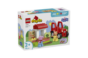 Конструктор для детей от 2лет №10468 Tractor and market Duplo 18эл