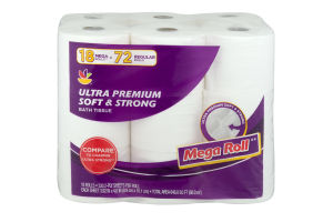Ahold Ultra Premium Soft & Strong Bath Tissue - 18 CT