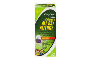 CareOne Children's All Day Allergy Medicine Grape Flavored