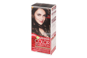 Крем-краска для волос Color Sensation Каштановый перламутр №4.0 Garnier