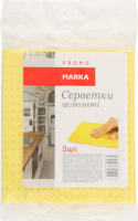 Серветки целюлозні 16х14см Marka Promo 3шт