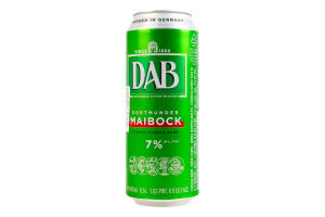 Пиво 0.5л 7% світле фільтроване пастеризоване Maibock DAB з/б