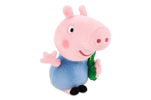 Игрушка мягкая для детей от 3лет 15см №46130 Peppa pig Джордж Beanie babies TY 1шт
