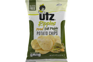 Utz Ripples Potato Chips Fried Dill Pickle