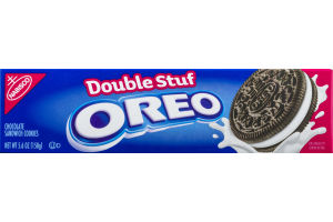 Oreo Double Stuf Chocolate Sandwich Cookies