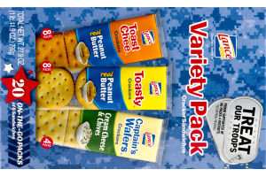 Lance Cracker Sandwiches Variety Pack - 20 PK