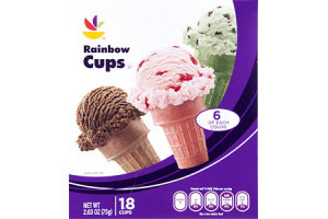 Ahold Rainbow Cups - 18 CT