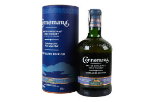 Віскі 0.7л 43% односолодове Distillers edition Connemara тубус