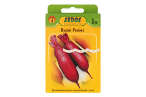 Насіння Буряк столовий Ренова дражоване на стрічці 5м 2г Седос
