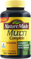Nature Made Multi Complete with Iron Dietary Supplement Tablets - 250 CT