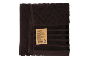 Рушник темно-шоколадний махровий 40*70см 500г/м2 GM Textile