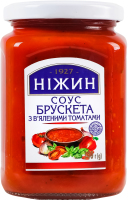 Соус с вялеными томатами стерилизованный Брускетта Ніжин с/б 300г