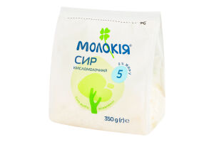 Сир кисломолочний 5% Молокія м/у 350г
