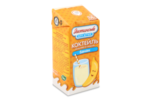 Коктейль молочний 2.5% для дітей від 3років ультрапастеризований Банан Яготинське для дiтей т/п 200г