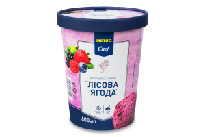 Мороженое сорбет Лесная ягода Metro Chef ведро 600г
