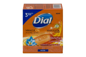 Dial Marula Oil Infused Beauty Bar with Moisturizers - 3 CT