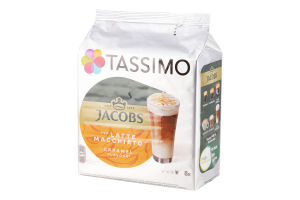 Набор для приготовления горячего кофейного напитка Сaramel Latte Macchiato Tassimo Jacobs м/у 268г