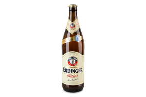 Пиво 0.5л 5.3% світле фільтроване солодове паcтеризоване Weissbier Erdinger пл