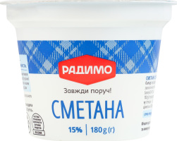 Сметана 15% РадиМо ст 180г