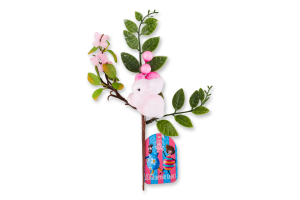 Прикраса Зайчик на гілці декоративна 958418